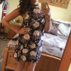 American Eagle Floral Halter Dress